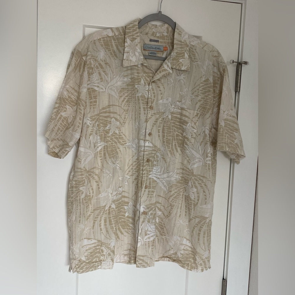 Quicksilver Men’s Cotton Aloha Shirt Size XL